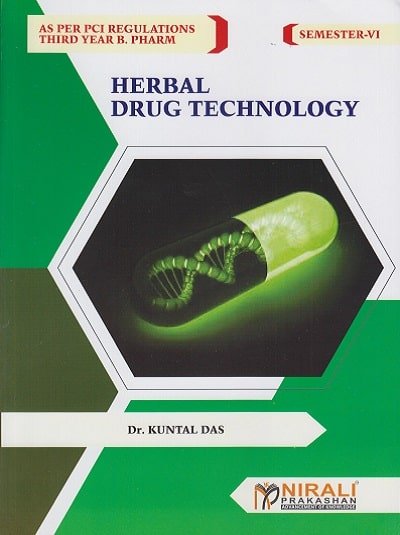HERBAL DRUG TECHNOLOGY SEM VI
